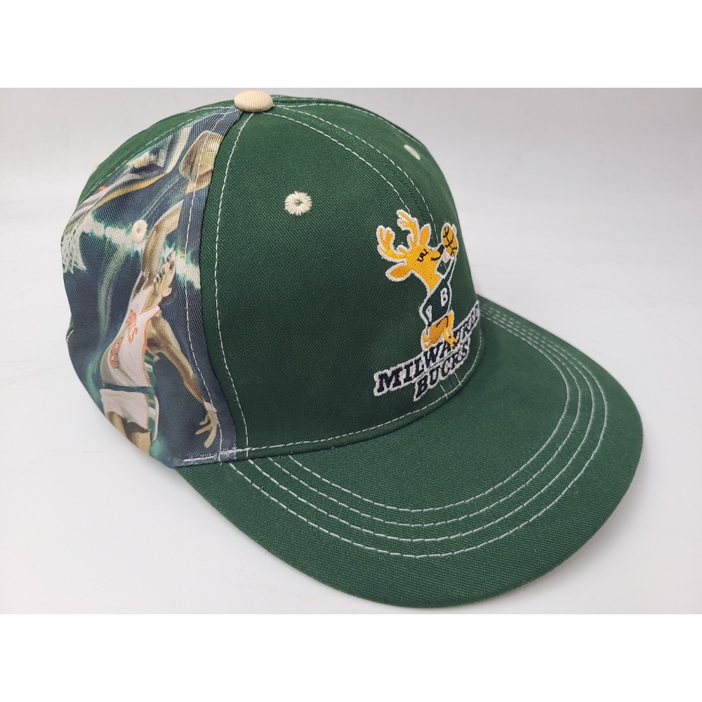 Milwaukee Bucks Marques Johnson #8 Adjustable Hat Cap Men NBA SGA 01/05/22 Green
